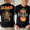 Personalized Super Saiyan Dad T-Shirt Custom Names Gift for Father's Day Cotton Apparel GradoCreations