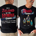 Personalized Gaming Dad Shirt Hyrule Warriors Gift for Father's Day Cotton Apparel GradoCreations