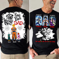Personalized Goku Dad Shirt Custom Name Gift for Father's Day Cotton Apparel GradoCreations