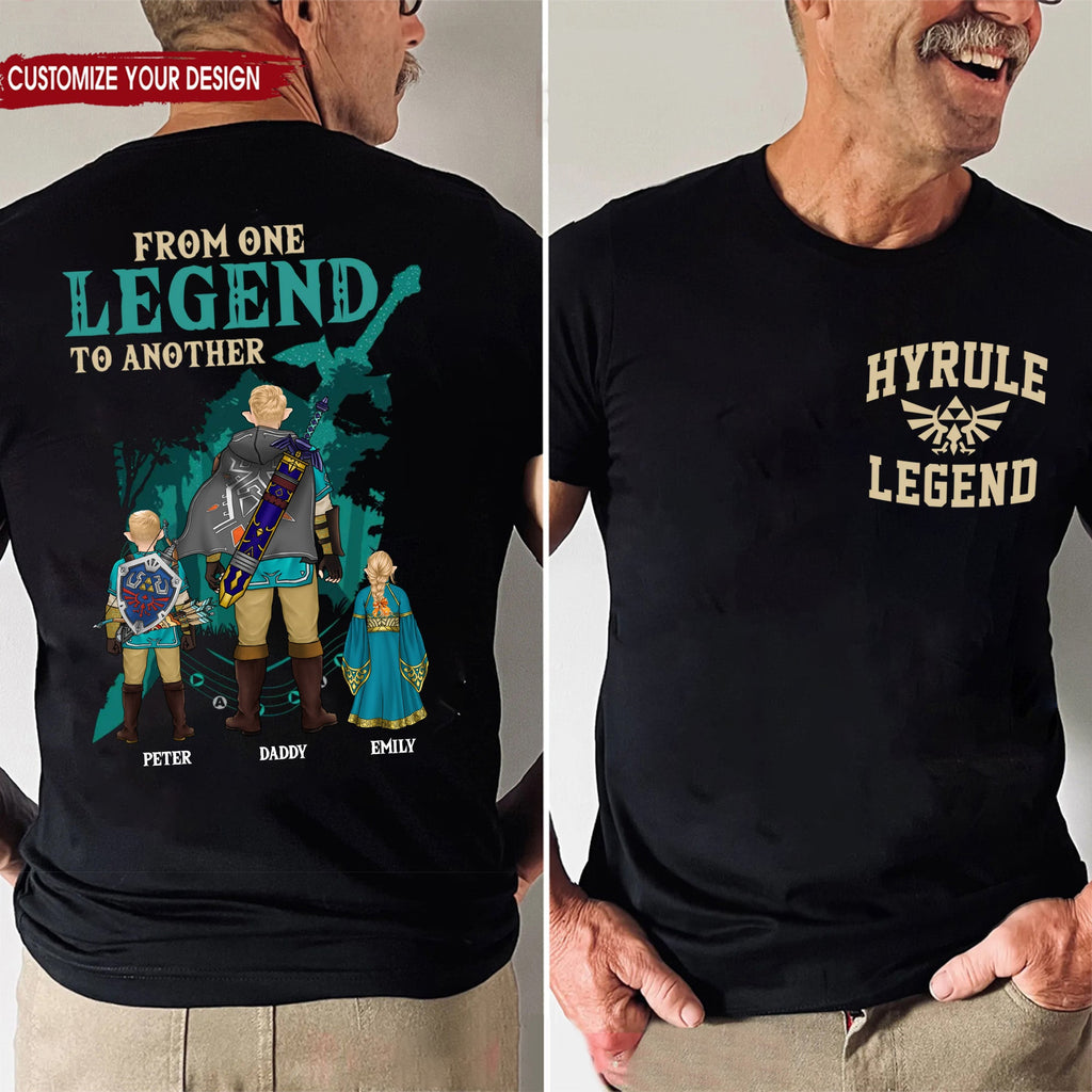 Personalized Legend Zelda Shirt Gift for Dad or Husband Cotton Apparel GradoCreations