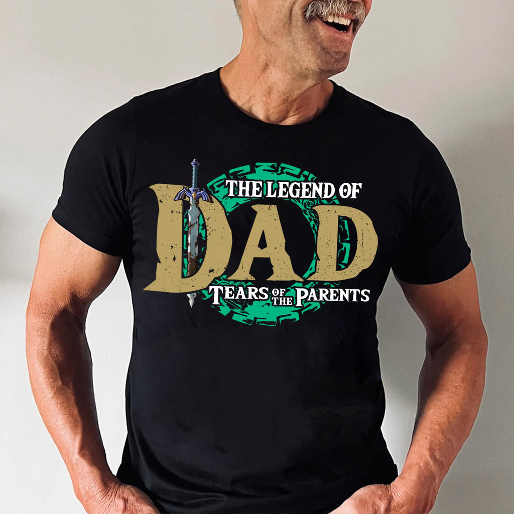 Personalized Legend of Zelda Best Dad T-Shirt Gift for Father's Day Cotton Apparel GradoCreations