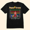 Personalized Power Rangers T-Shirt Gift for Dad Cotton Apparel