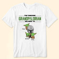 Personalized Baby Yoda Grandpalorian T-Shirt Gift for Dad Cotton Apparel GradoCreations