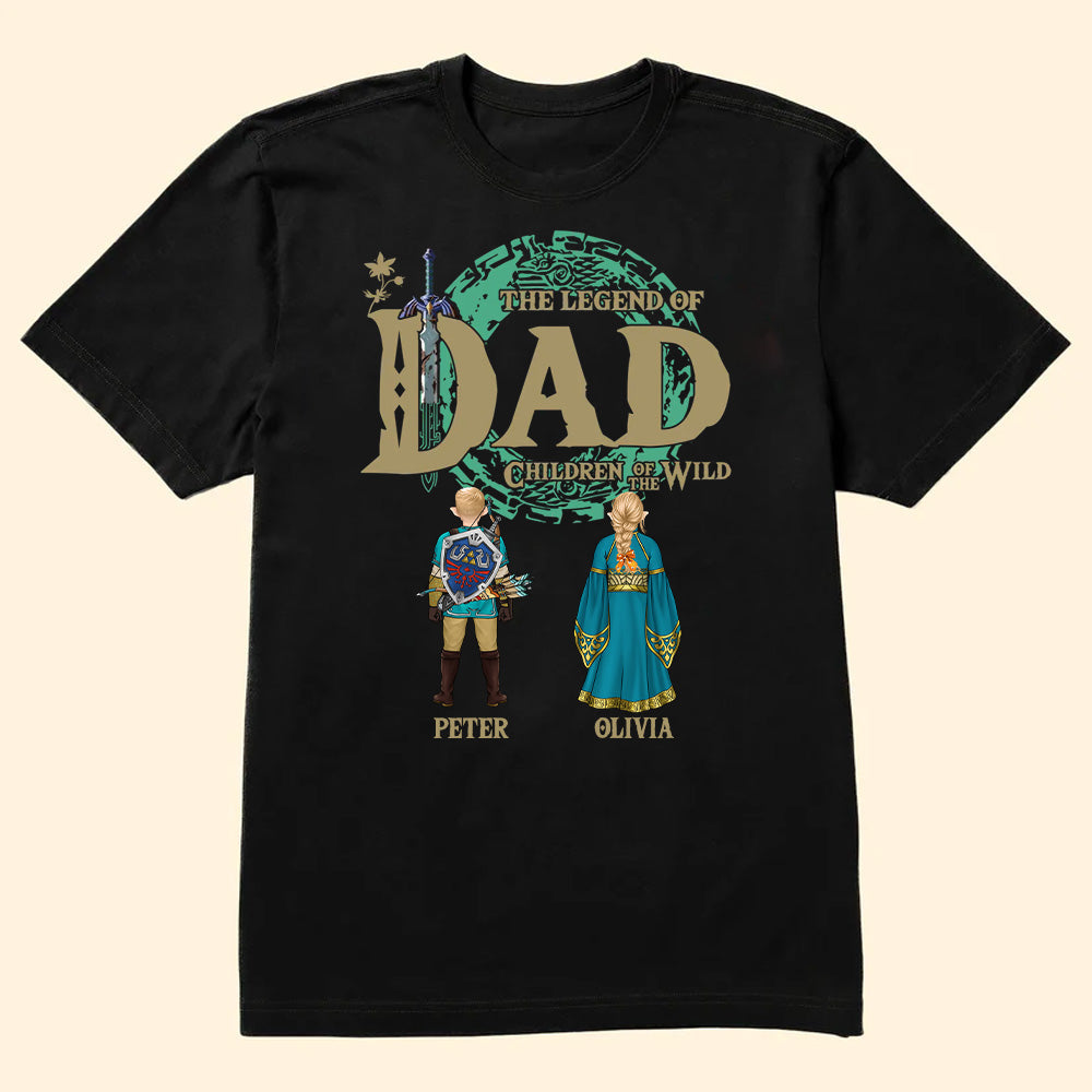 Personalized Legend of Dad T-Shirt Gift for Father's Day Cotton Apparel GradoCreations