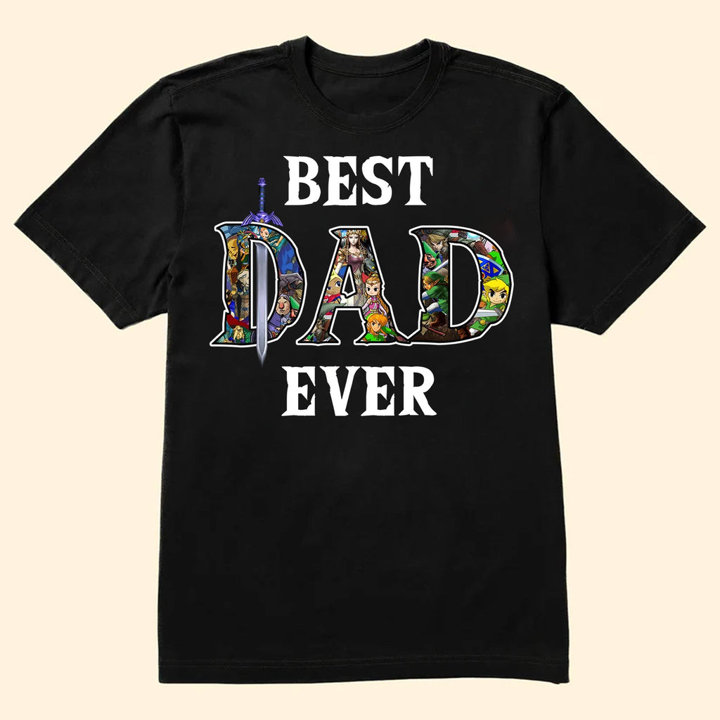 Personalized Super Dad Shirt Custom Name Gift for Father's Day Cotton Apparel GradoCreations
