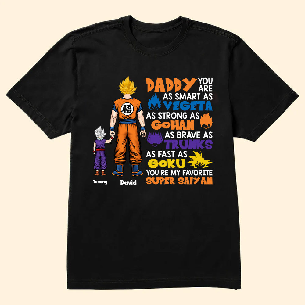 Custom Super Saiyan T-Shirt Gift for Dad | Father's Day Apparel Cotton Apparel GradoCreations