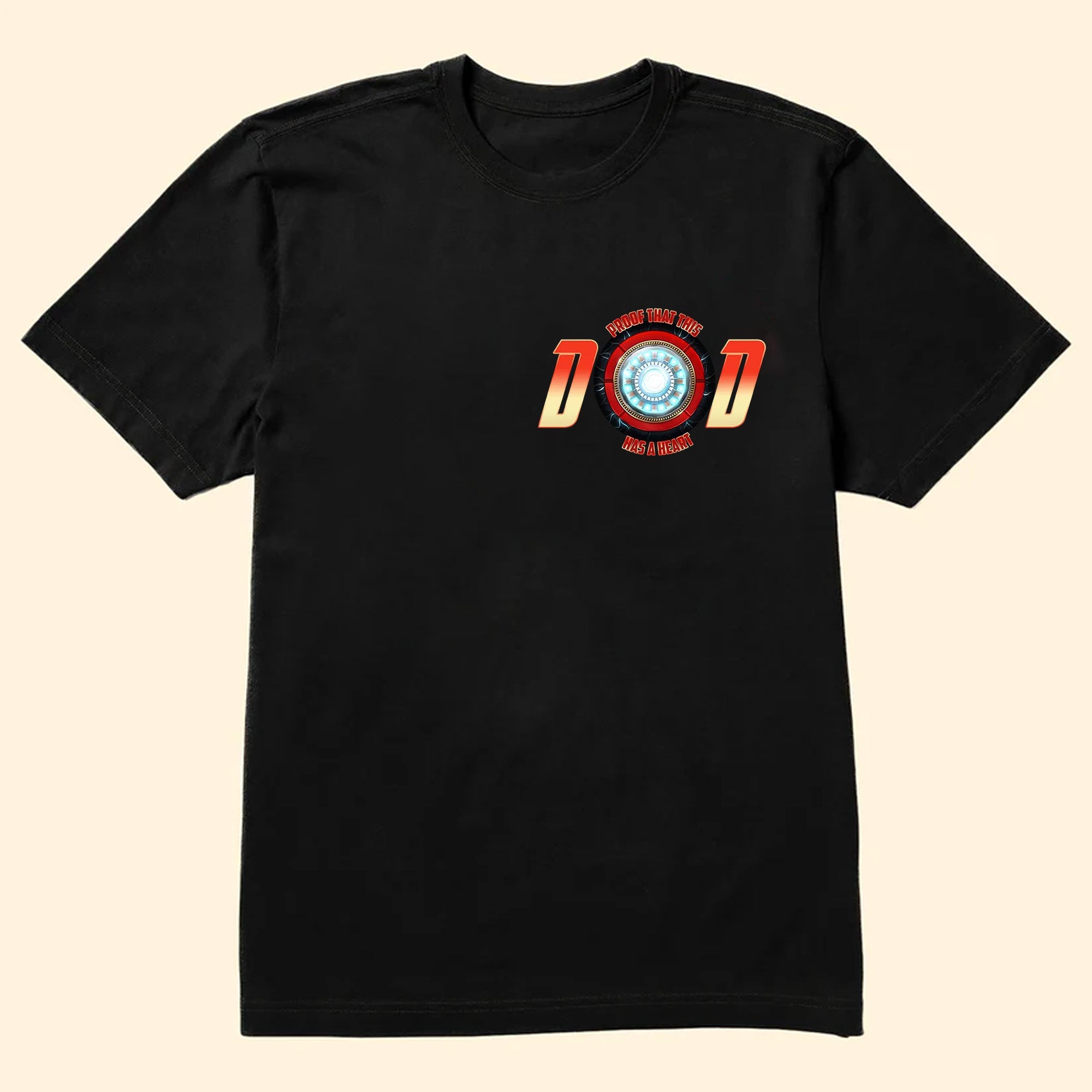 Personalized Superhero Dad T-Shirt Custom Name Gift for Father's Day Cotton Apparel GradoCreations