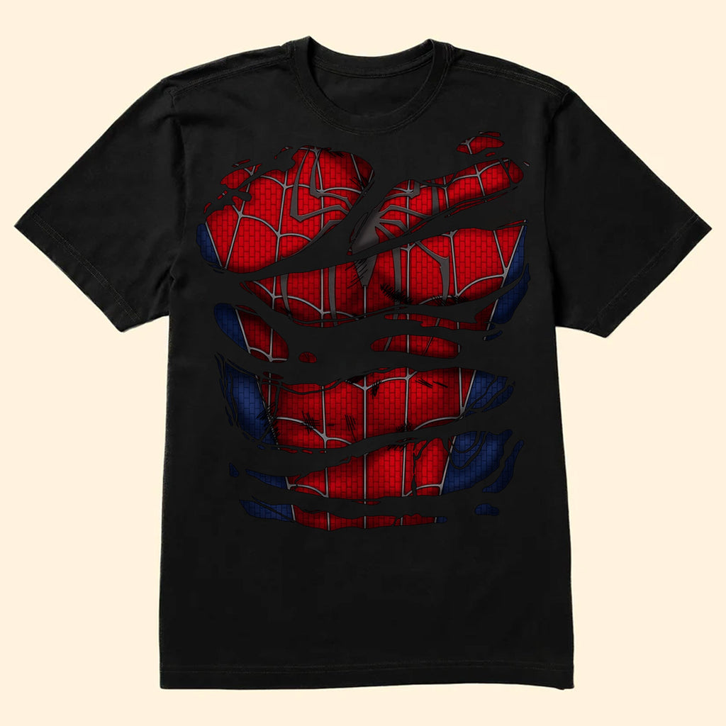 Personalized Superhero Dad Shirt Custom Name Gift for Father's Day Cotton Apparel GradoCreations