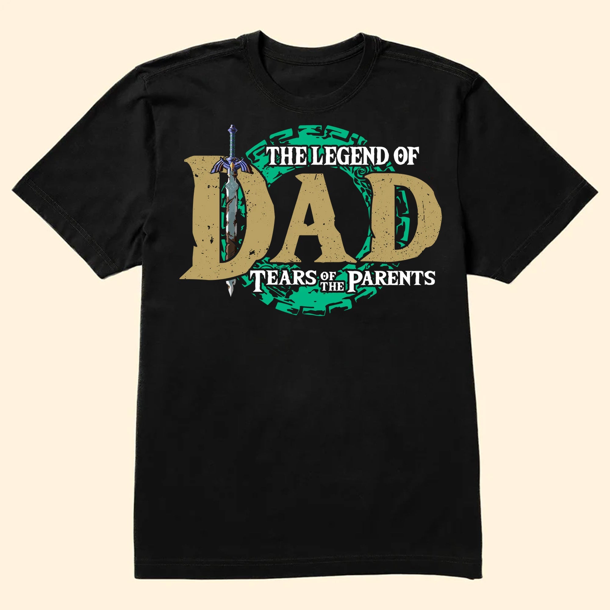 Personalized Legend of Zelda Best Dad T-Shirt Gift for Father's Day Cotton Apparel GradoCreations