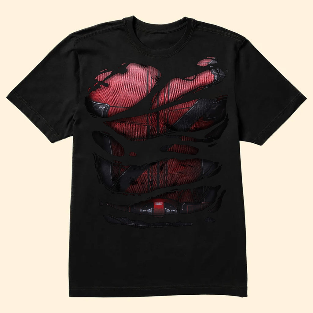 Personalized Dadpool Superhero Shirt Gift for Father's Day Cotton Apparel GradoCreations