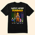 Personalized Super Saiyan Dad T-Shirt Gift for Father's Day Cotton Apparel GradoCreations