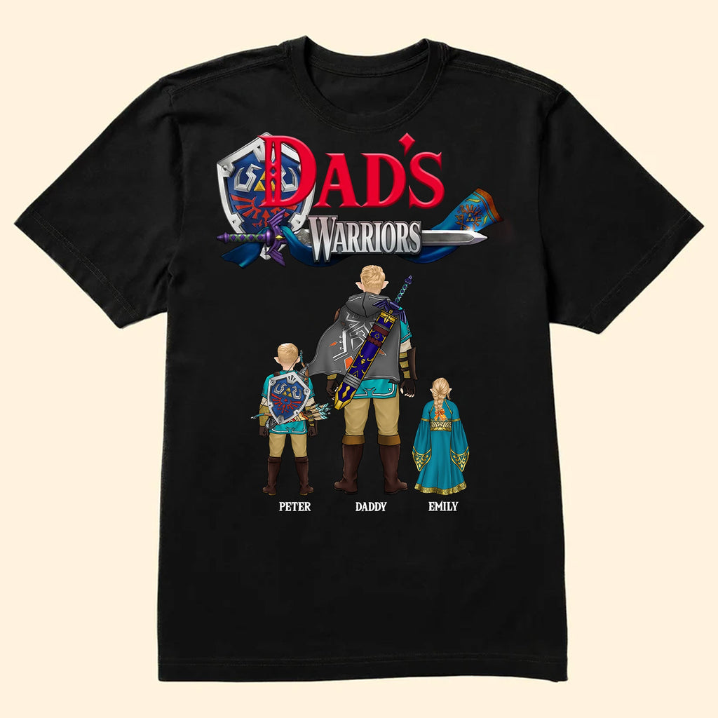 Personalized Gaming Dad Shirt Hyrule Warriors Gift for Father's Day Cotton Apparel GradoCreations