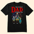Personalized Legend of Dad Hero of Time T-Shirt Gift for Father's Day Cotton Apparel GradoCreations