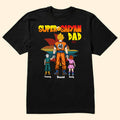 Personalized Superhero Dad T-Shirt Custom Name Gift for Father's Day Cotton Apparel GradoCreations