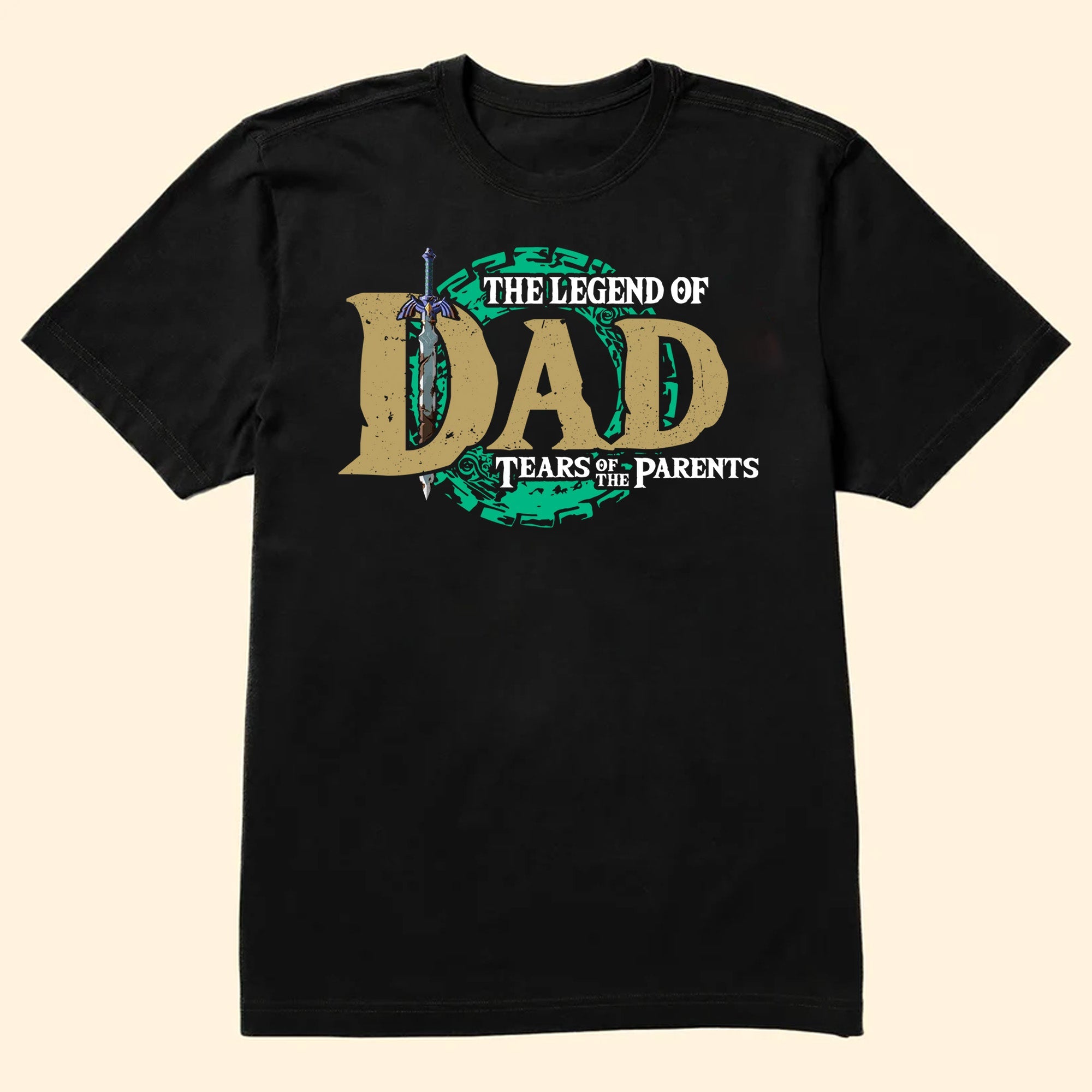 Personalized Adventure Shirt for Dad - Zelda Theme Father's Day Gift Cotton Apparel GradoCreations