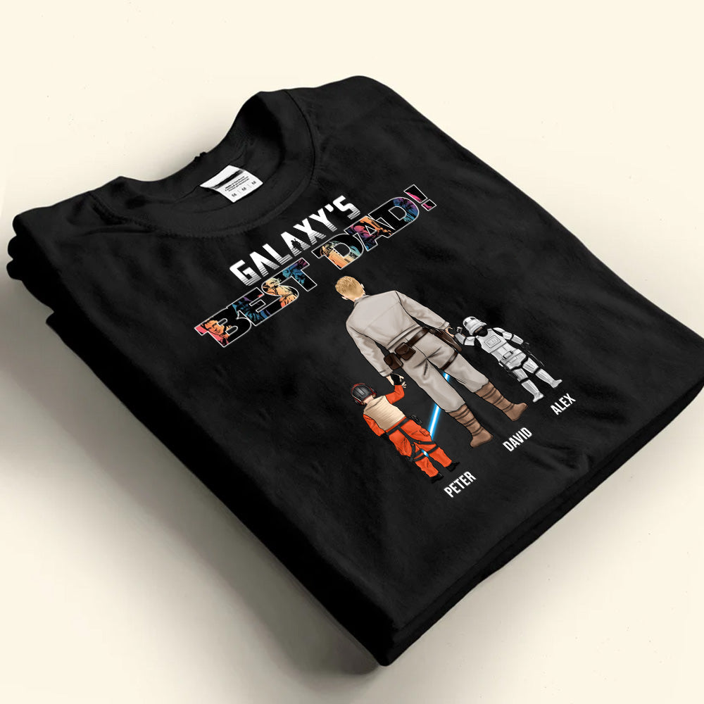 Personalized Cosmic T-Shirt Gift for Best Dad on Father's Day