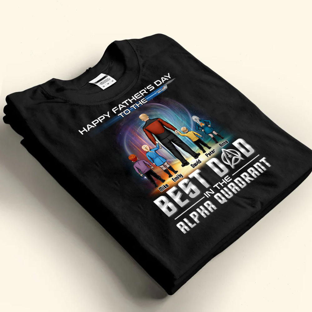 Personalized T-Shirt for Dad Best Dad in Alpha Quadrant Gift