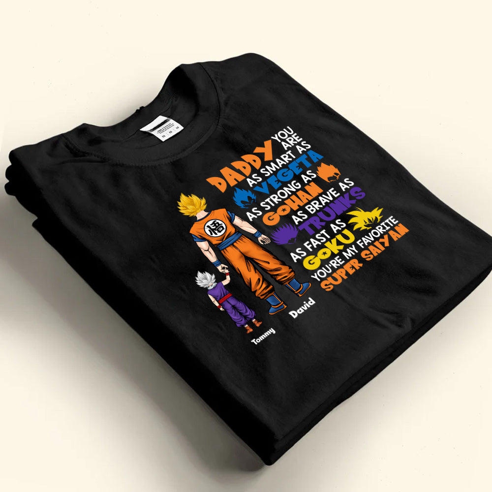 Custom Super Saiyan T-Shirt Gift for Dad | Father's Day Apparel Cotton Apparel GradoCreations