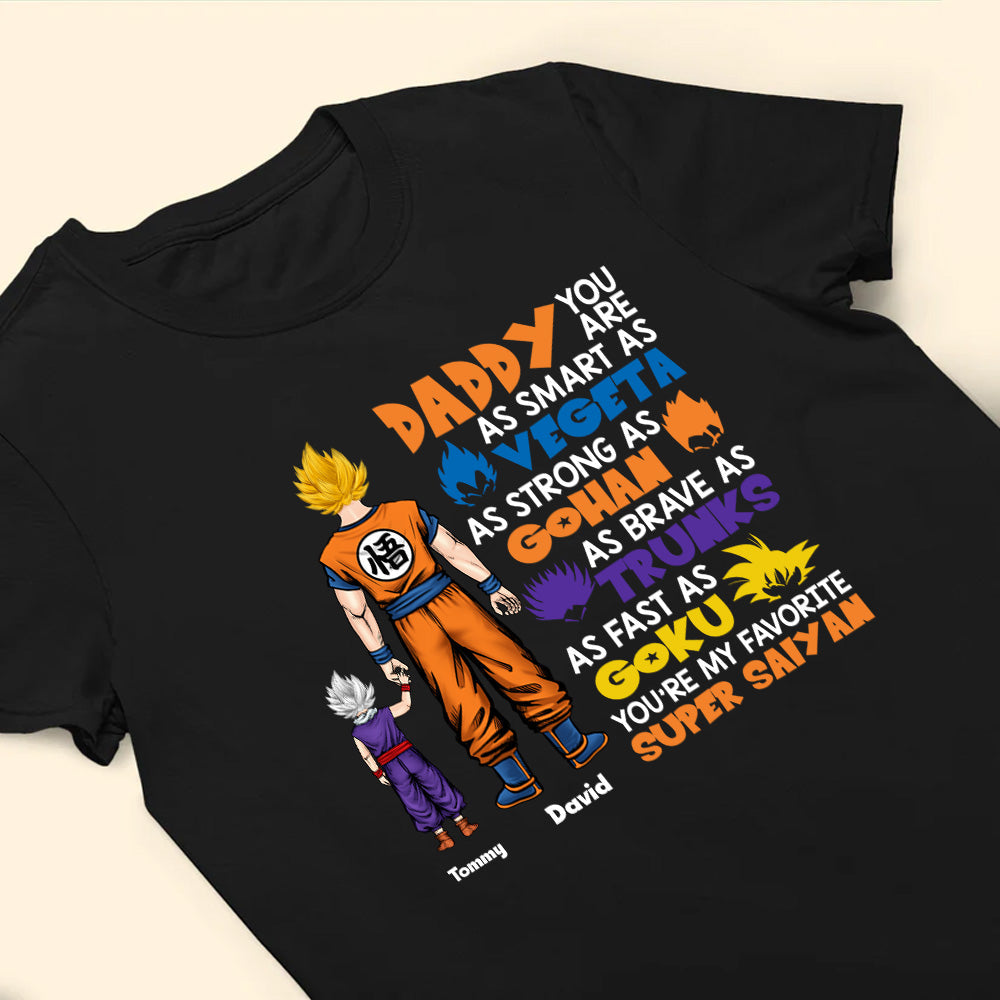 Custom Super Saiyan T-Shirt Gift for Dad | Father's Day Apparel Cotton Apparel GradoCreations
