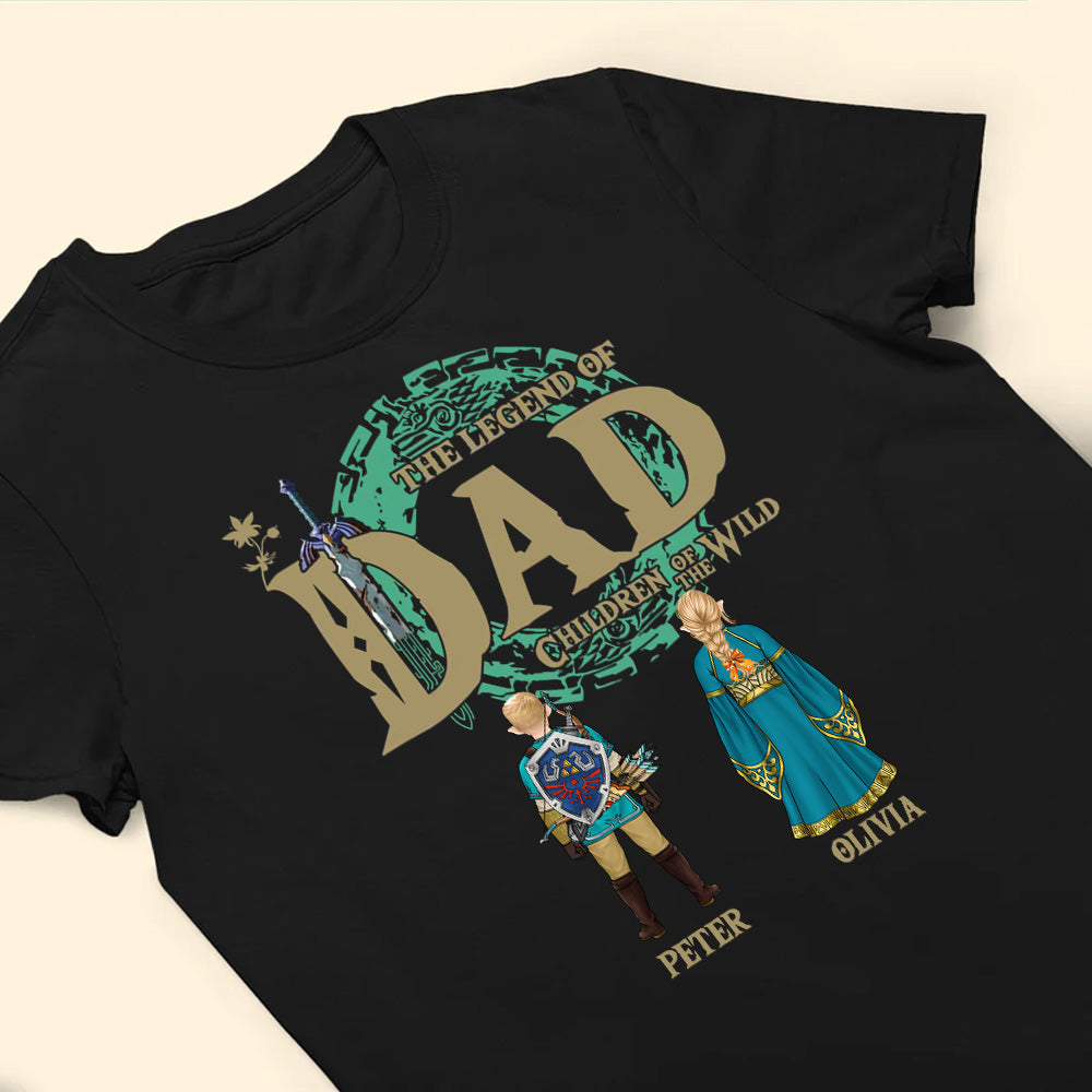 Personalized Legend of Dad T-Shirt Gift for Father's Day Cotton Apparel GradoCreations