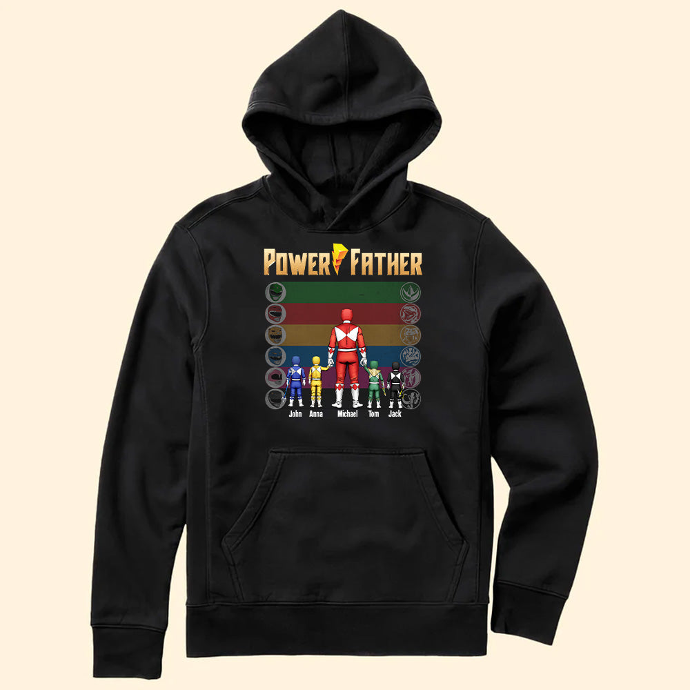 Personalized Power Rangers T-Shirt Gift for Dad Cotton Apparel