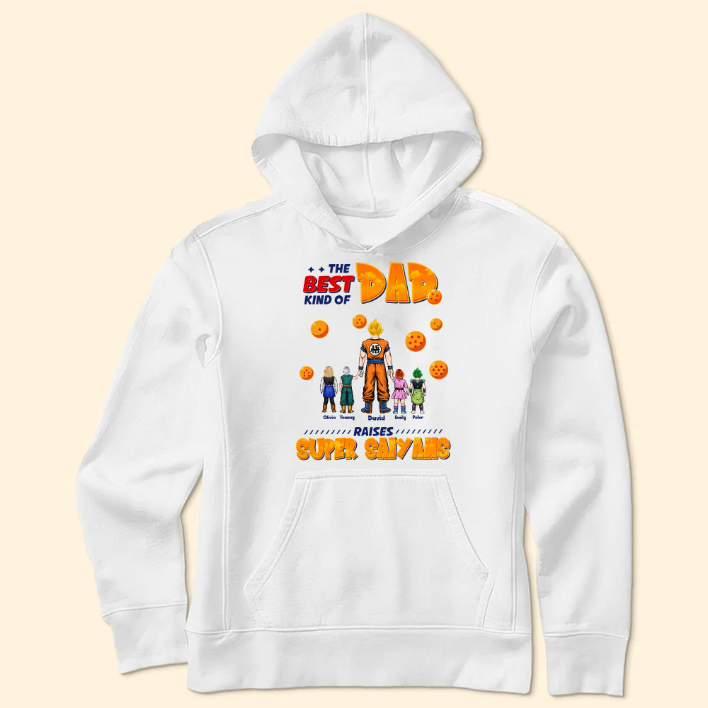 Personalized Super Saiyan Dad T-Shirt Gift for Father's Day Cotton Apparel GradoCreations