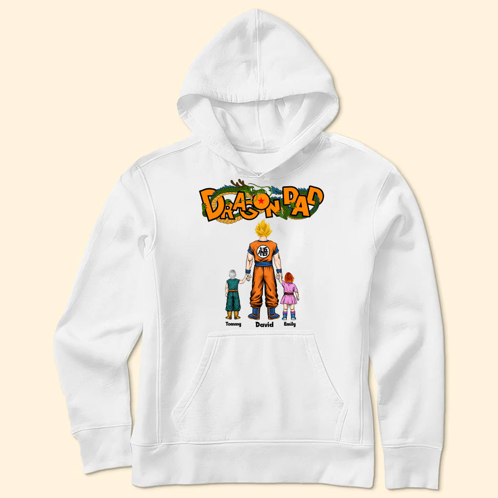 Funny Personalized Dragon Dad T-Shirt Gift for Father's Day Cotton Apparel GradoCreations