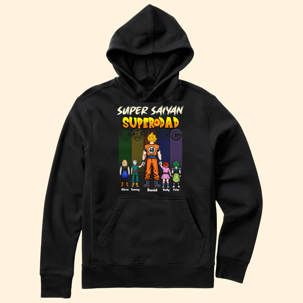 Personalized Super Saiyan Dad T-Shirt Gift for Father's Day Cotton Apparel GradoCreations