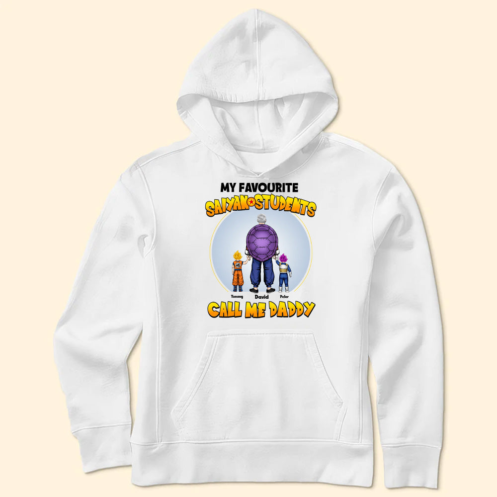 Personalized Saiyan Students Call Me Daddy T-Shirt Gift for Dad Cotton Apparel GradoCreations