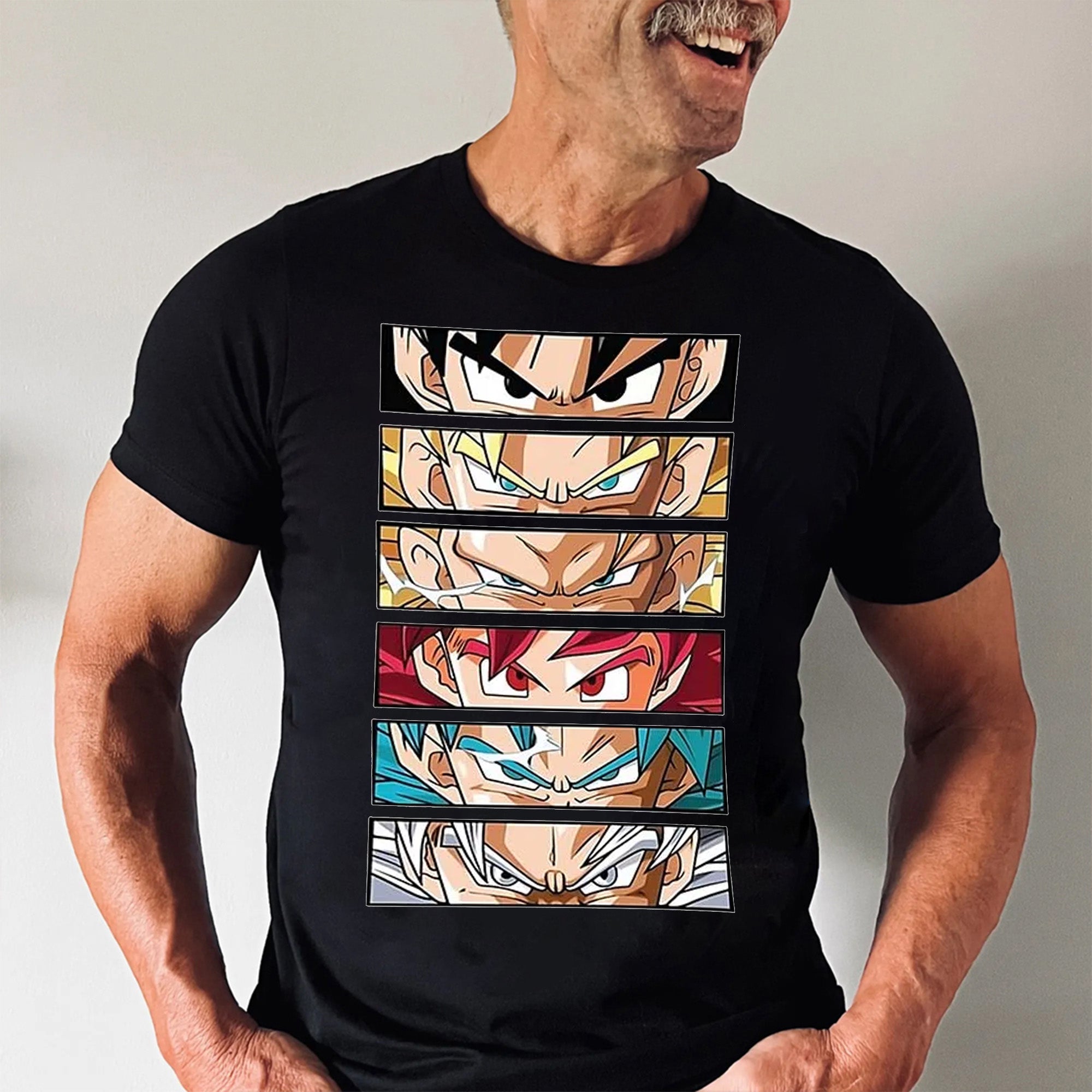 Personalized Dragon Ball Z Dad Shirt Custom Name Gift for Father's Day Cotton Apparel GradoCreations