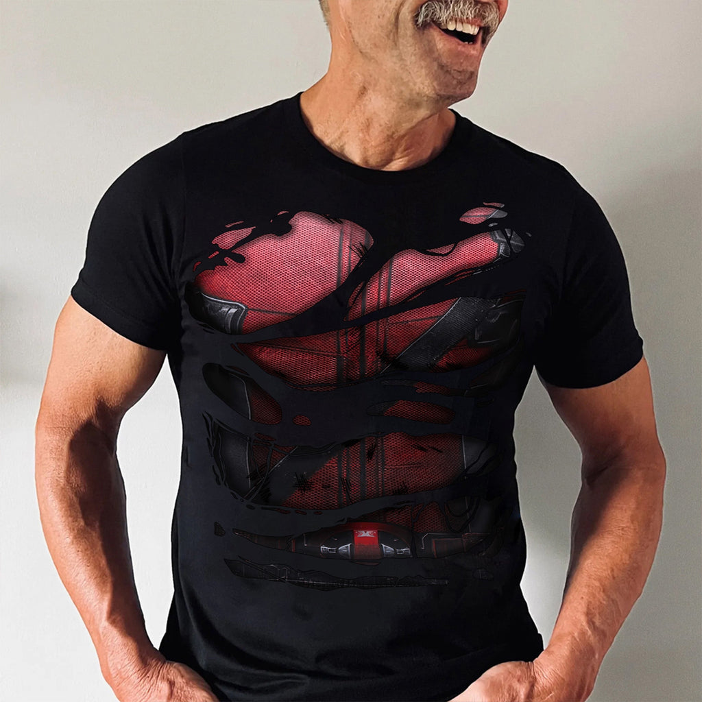 Personalized Dadpool Superhero Shirt Gift for Father's Day Cotton Apparel GradoCreations