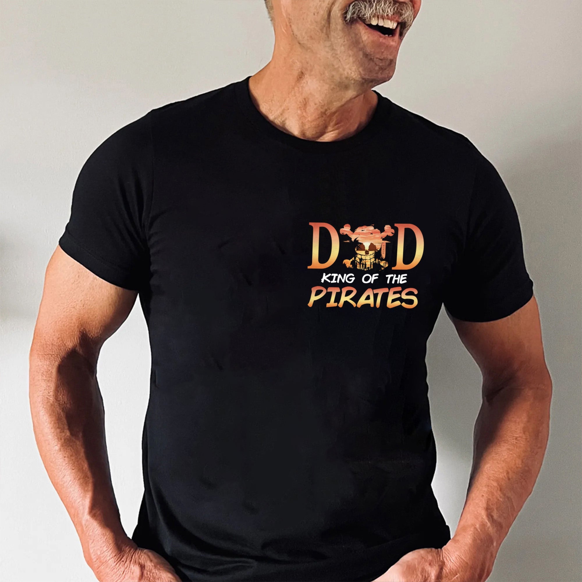 Personalized Pirate Adventure Dad Shirt Custom Name Gift for Father's Day Cotton Apparel GradoCreations