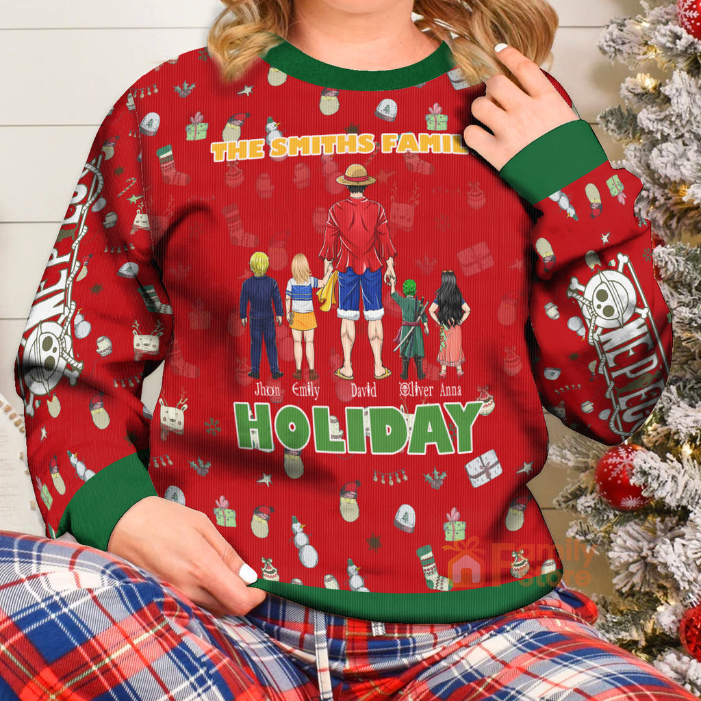 Personalized Christmas Ugly Sweater for Dad, Grandpa, Family Gift