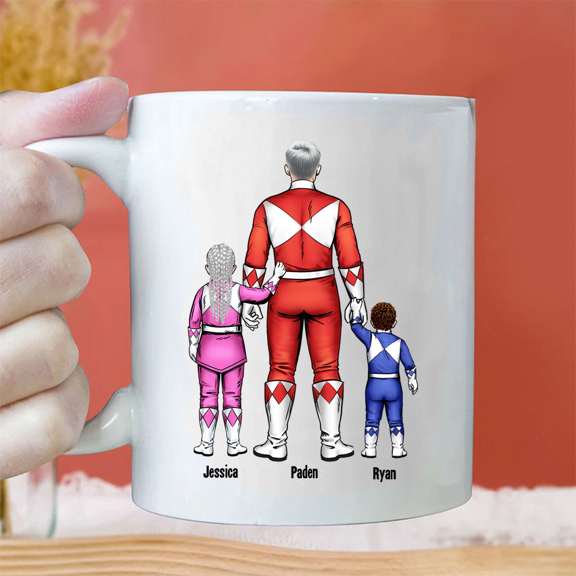 Personalized Super Power Mug Gift for Dad | Custom Name