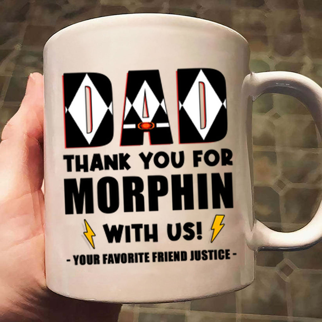Personalized Dad Mug Thank You for Morphin with Us Gift