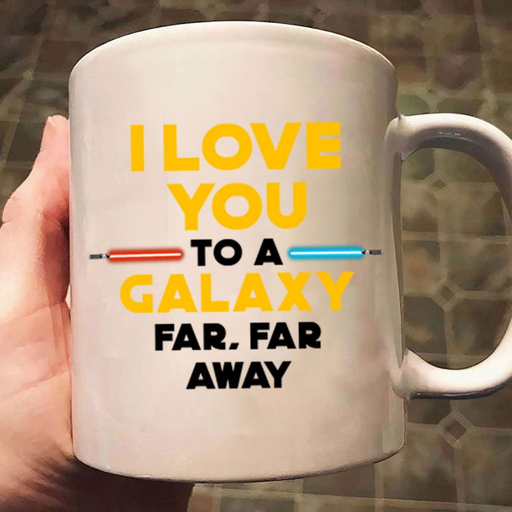 Personalized Star Wars Mug I Love You To A Galaxy Gift for Couple