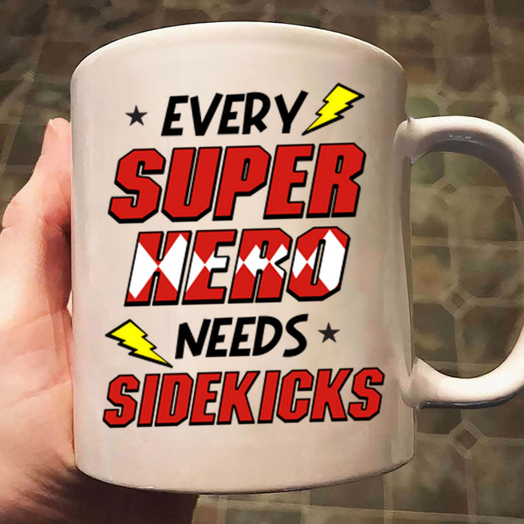 Personalized Superhero Mug Gift for Mom with Custom Names
