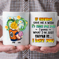 Personalized Ceramic Mug with Cartoon Couple Design | Unique Gift for Couples | Love You