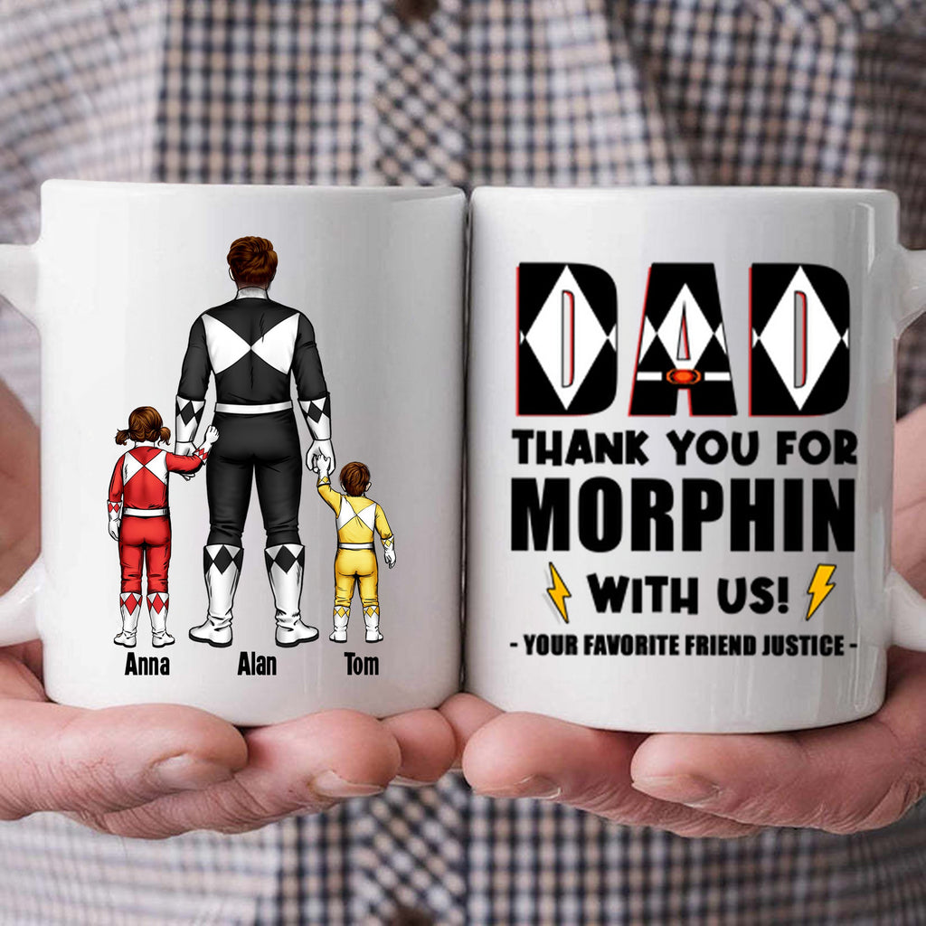 Personalized Dad Mug Thank You for Morphin with Us Gift