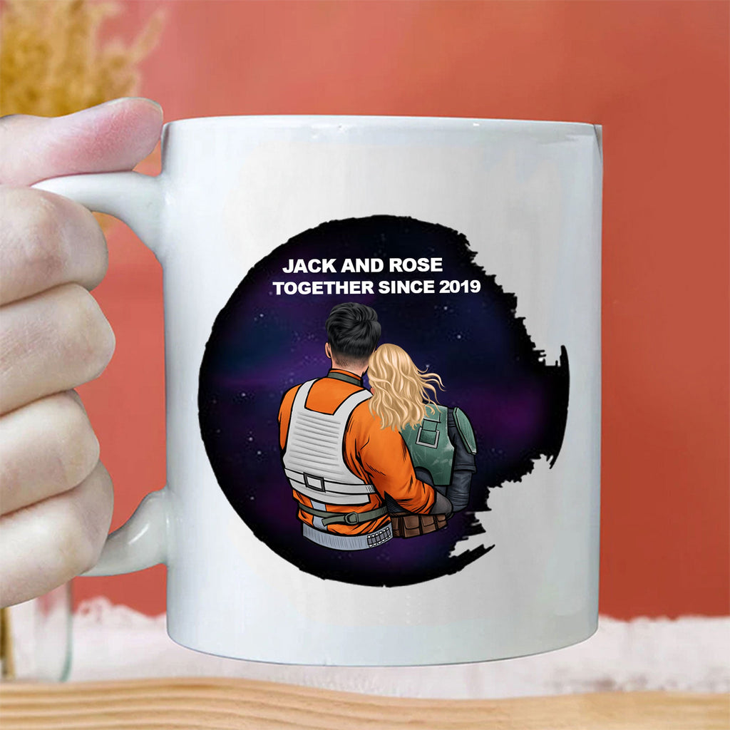 Personalized Star Wars Mug I Love You To A Galaxy Gift for Couple