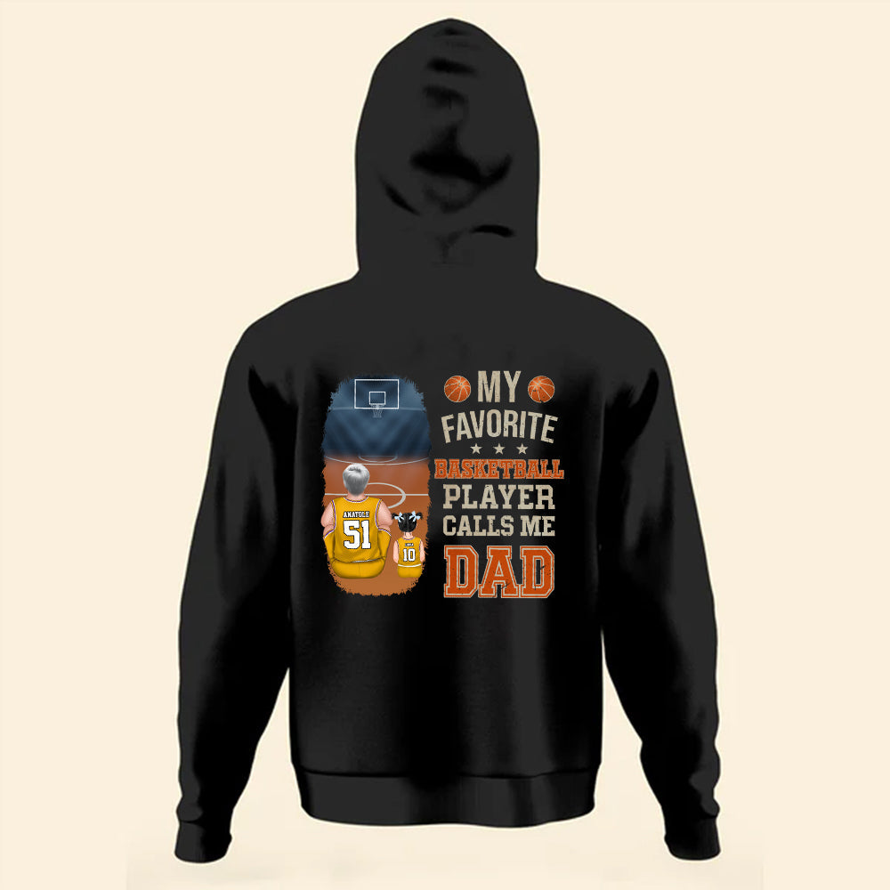Personalized Basketball T-Shirt Calls Me Dad Gift for Him