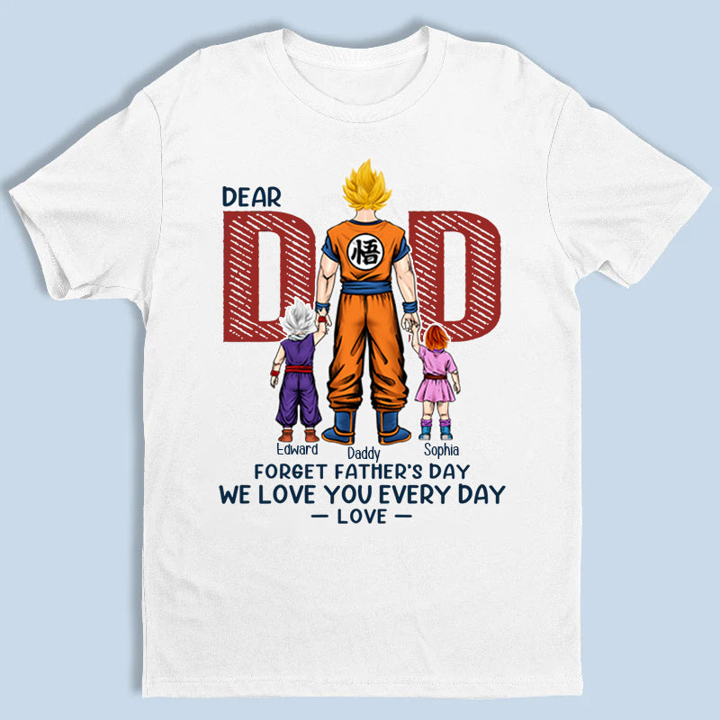 Personalized Love You Everyday T-Shirt Gift for Dad | Custom Family Design Cotton Apparel GradoCreations