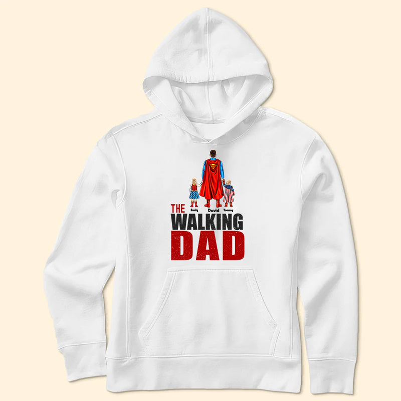 Personalized Super Hero T-Shirt for Dad with Custom Names Cotton Apparel GradoCreations