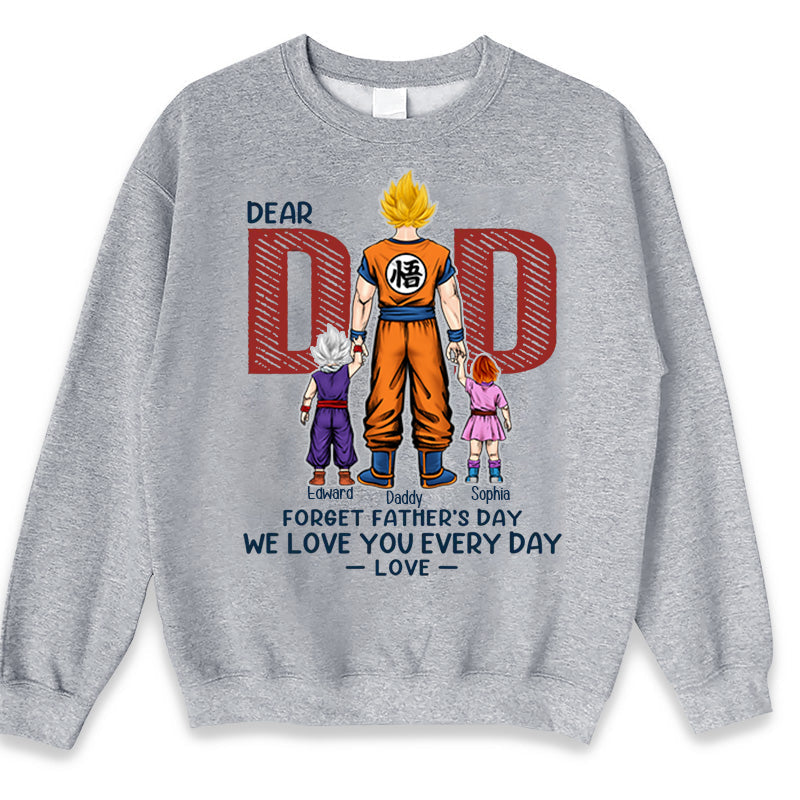Personalized Love You Everyday T-Shirt Gift for Dad | Custom Family Design Cotton Apparel GradoCreations