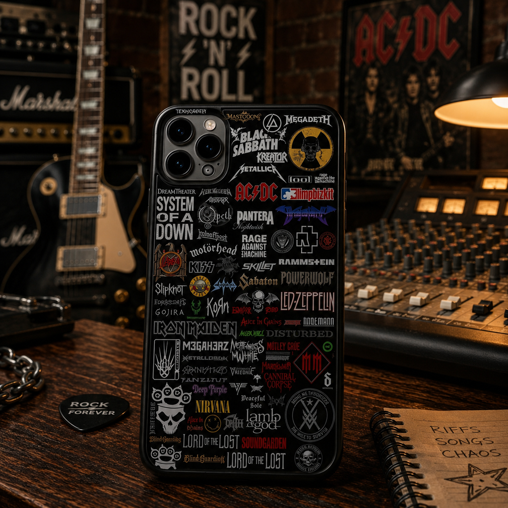 Classic Rock Legends Phone Case Custom Design for Music Lovers GradoCreations