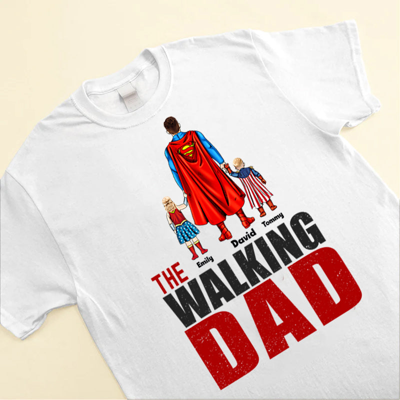 Personalized Super Hero T-Shirt for Dad with Custom Names Cotton Apparel GradoCreations