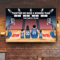 Personalized Basketball Canvas Poster Gift for Family & Fans