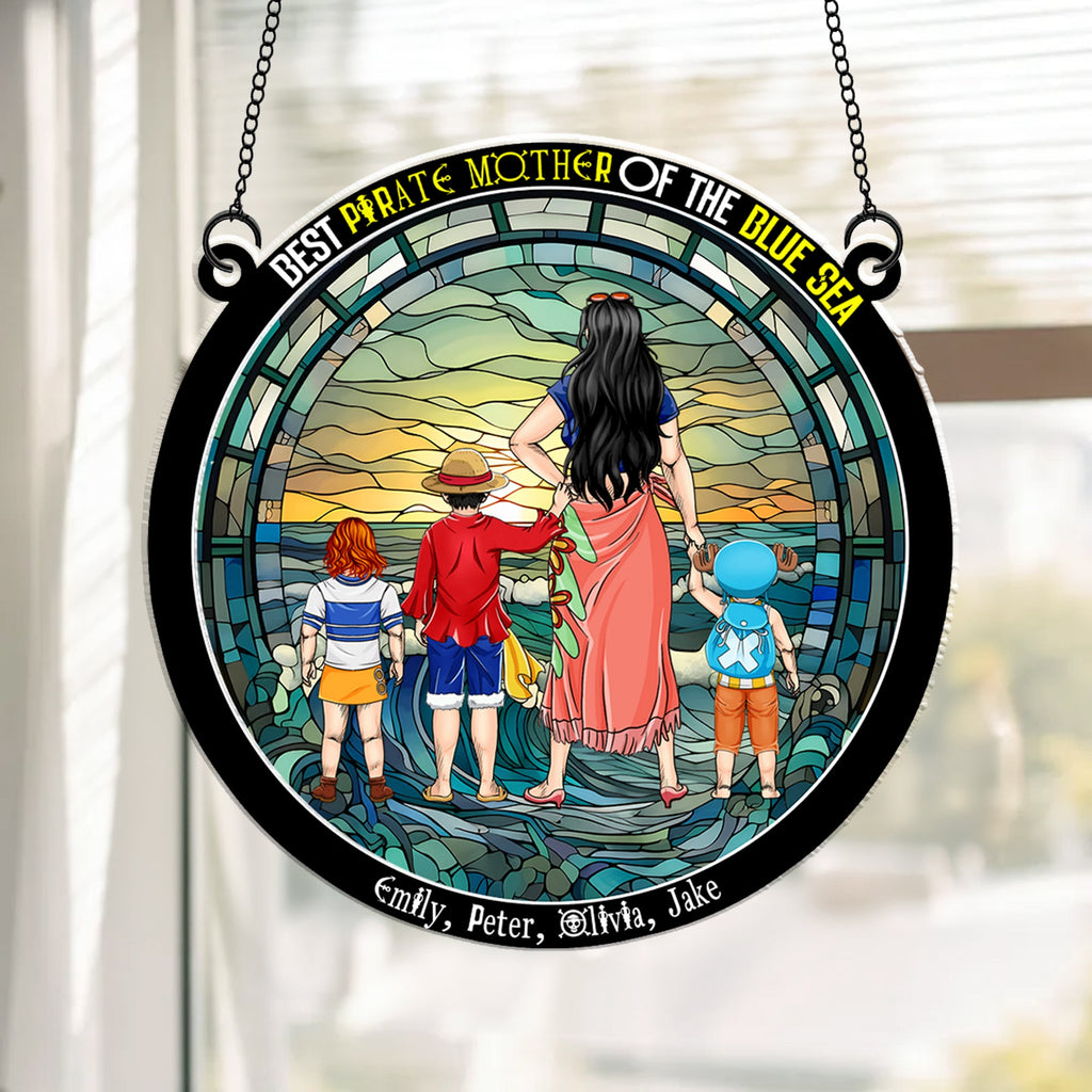 Personalized Pirate Mom Suncatcher Gift for Mother's Day