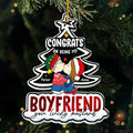 Personalized Acrylic Ornament for Boyfriend Christmas Gift
