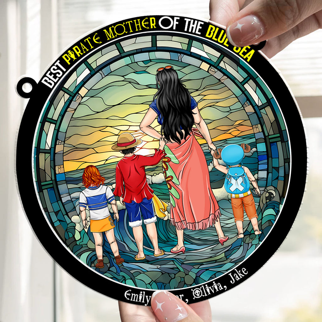 Personalized Pirate Mom Suncatcher Gift for Mother's Day